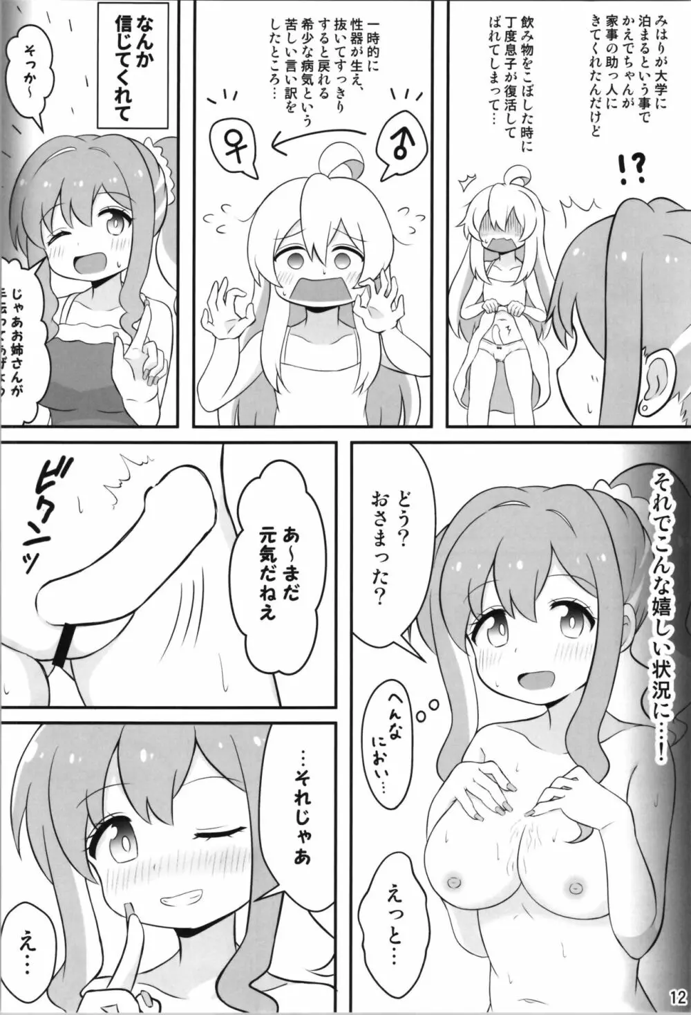 お兄ちゃんは総受けでお○まい! Page.12