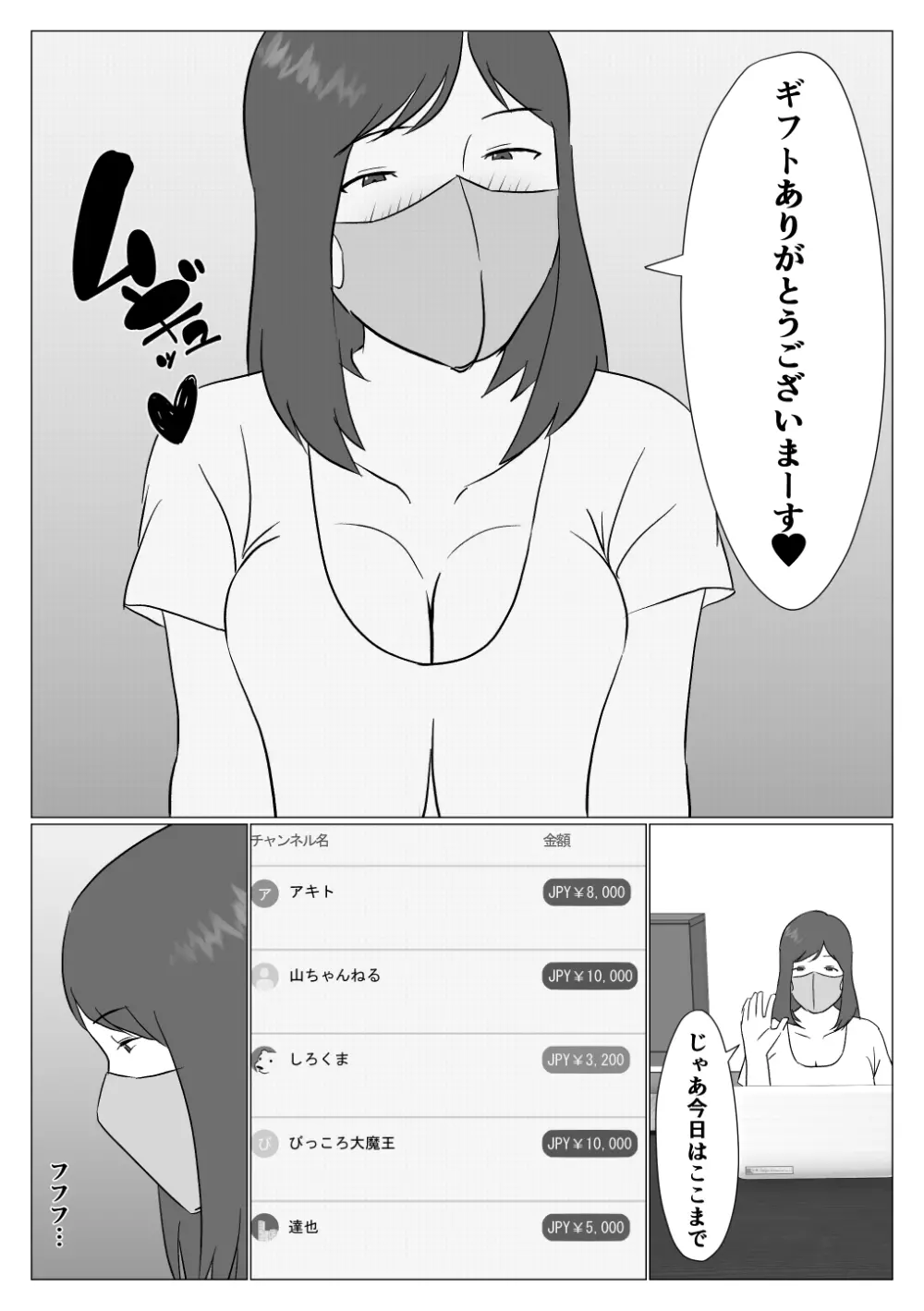 母ちゃんは配信者 Page.8