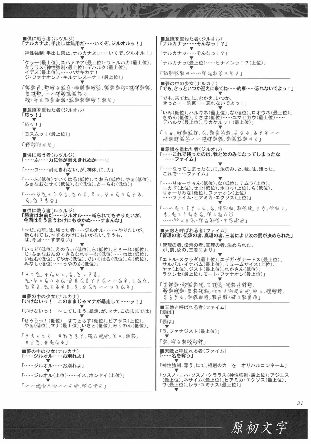 聖なるかな オフィシャル設定資料集 Page.111