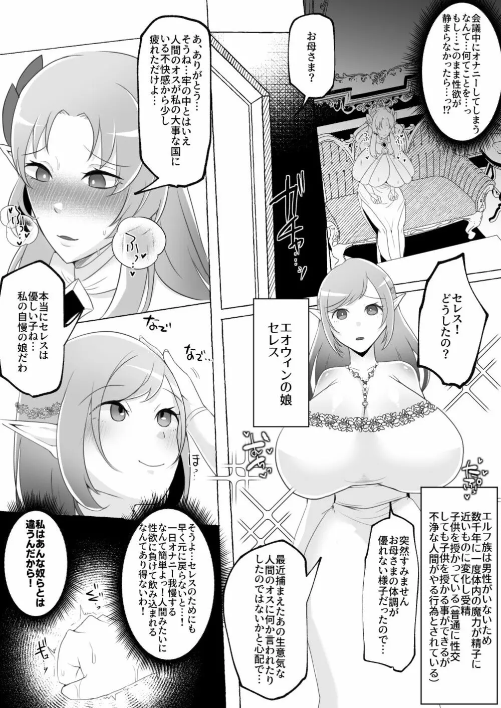 【エルフ王女無様下品オス堕ち】 見下してた男以下の下品ちんぽ脳になってエルフ美女たちに中出しし Page.17