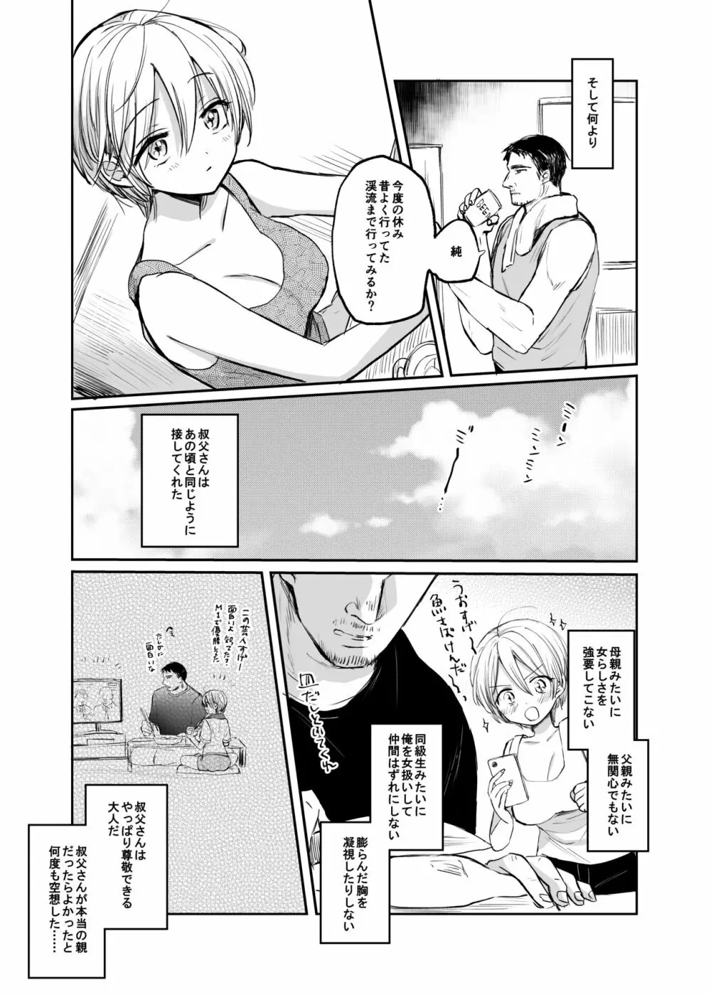 女体化した俺は、叔父さんに… Page.11