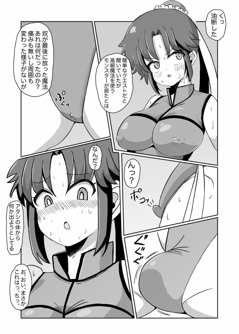 ふたなりにされた女武闘家 Page.3