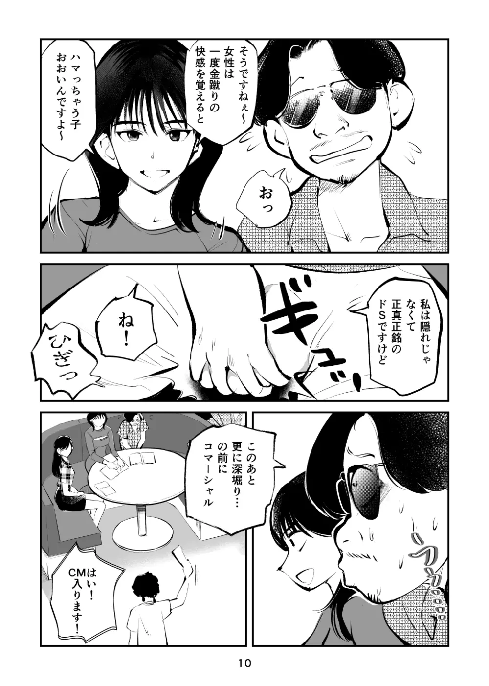 金玉を潰した女子アナ Page.10