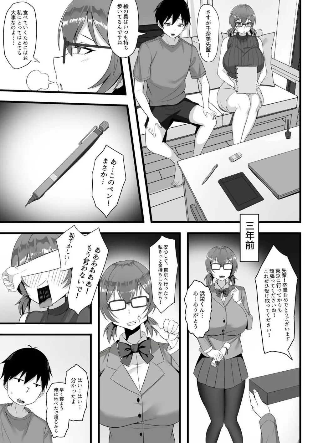 俺の上京性生活3【千奈美先輩編】 Page.8