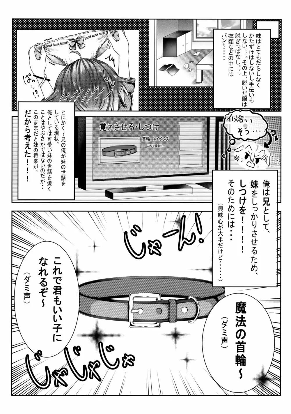 お兄ちゃんは妹を躾けたい Page.4