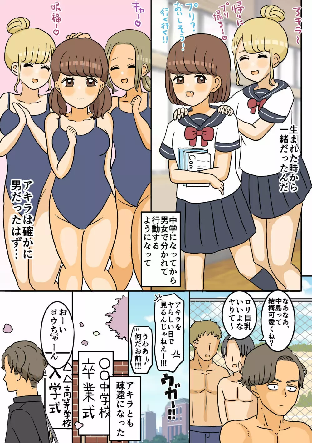 女体化幼馴染 Page.9