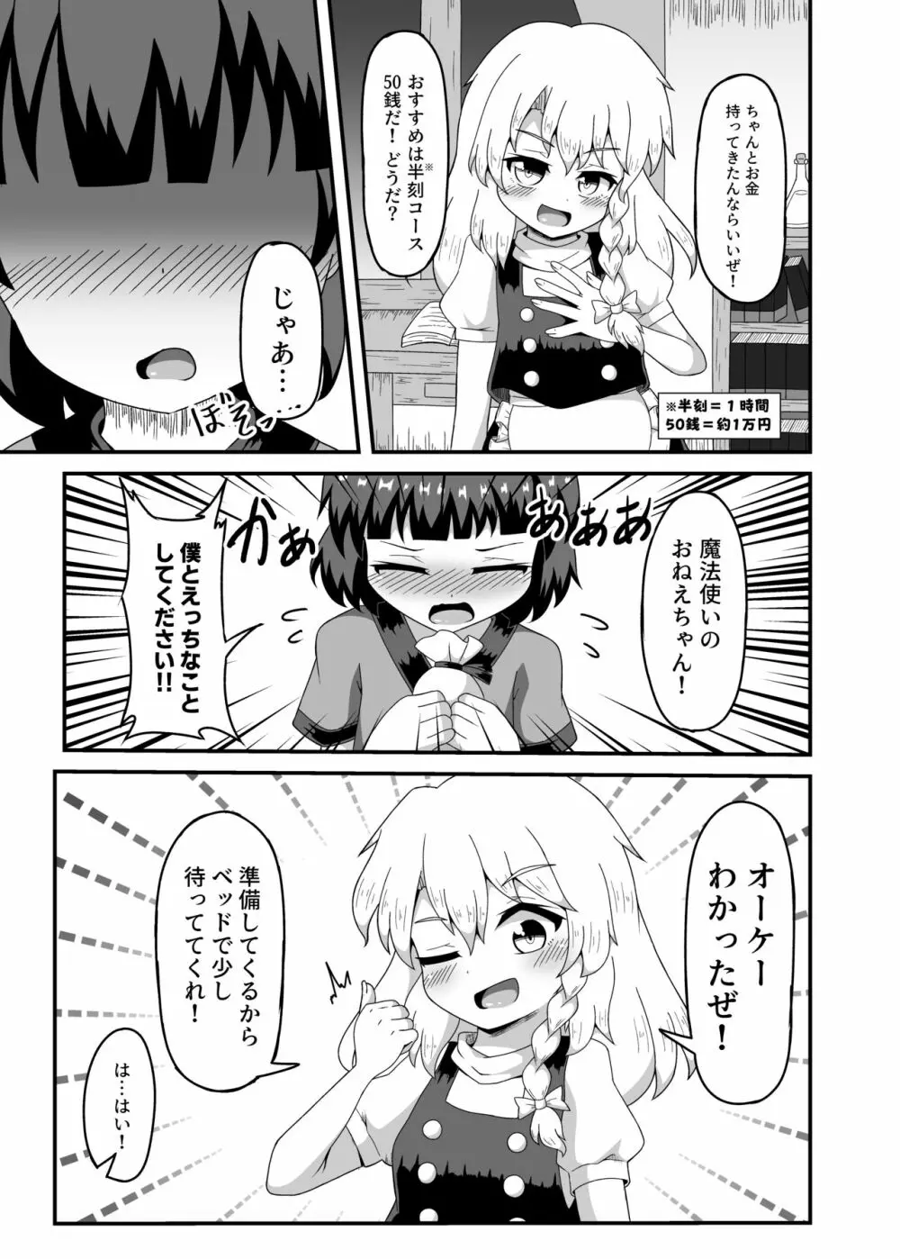 霧雨風俗店に初体験を委ねて ～Marisa Hooked on Page.6