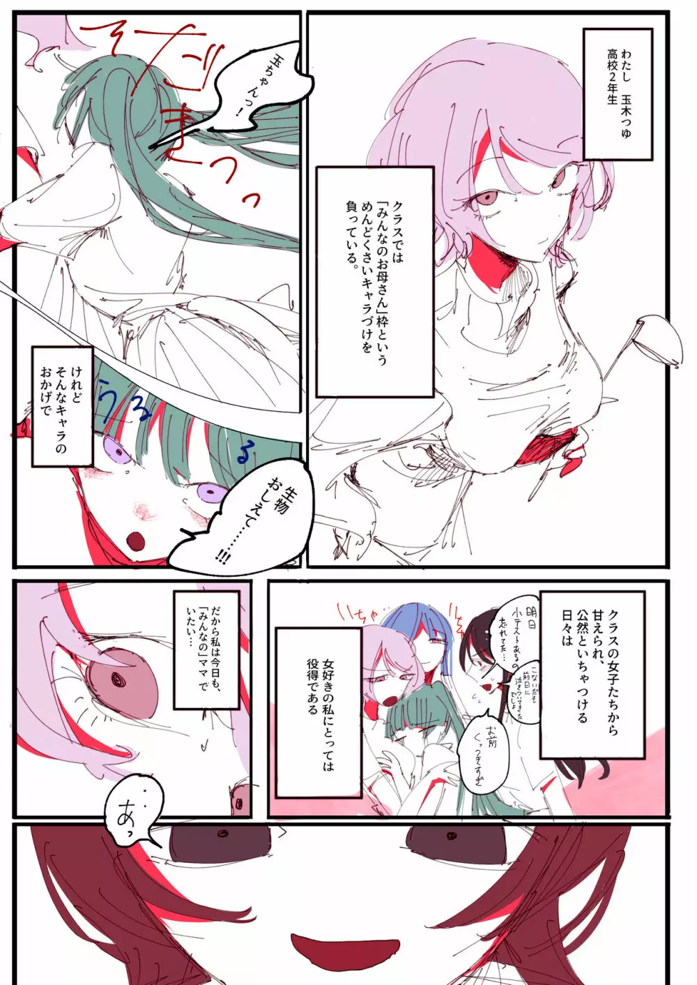 ド陰キャ女子のおっぱい離れ奮闘記 Page.2