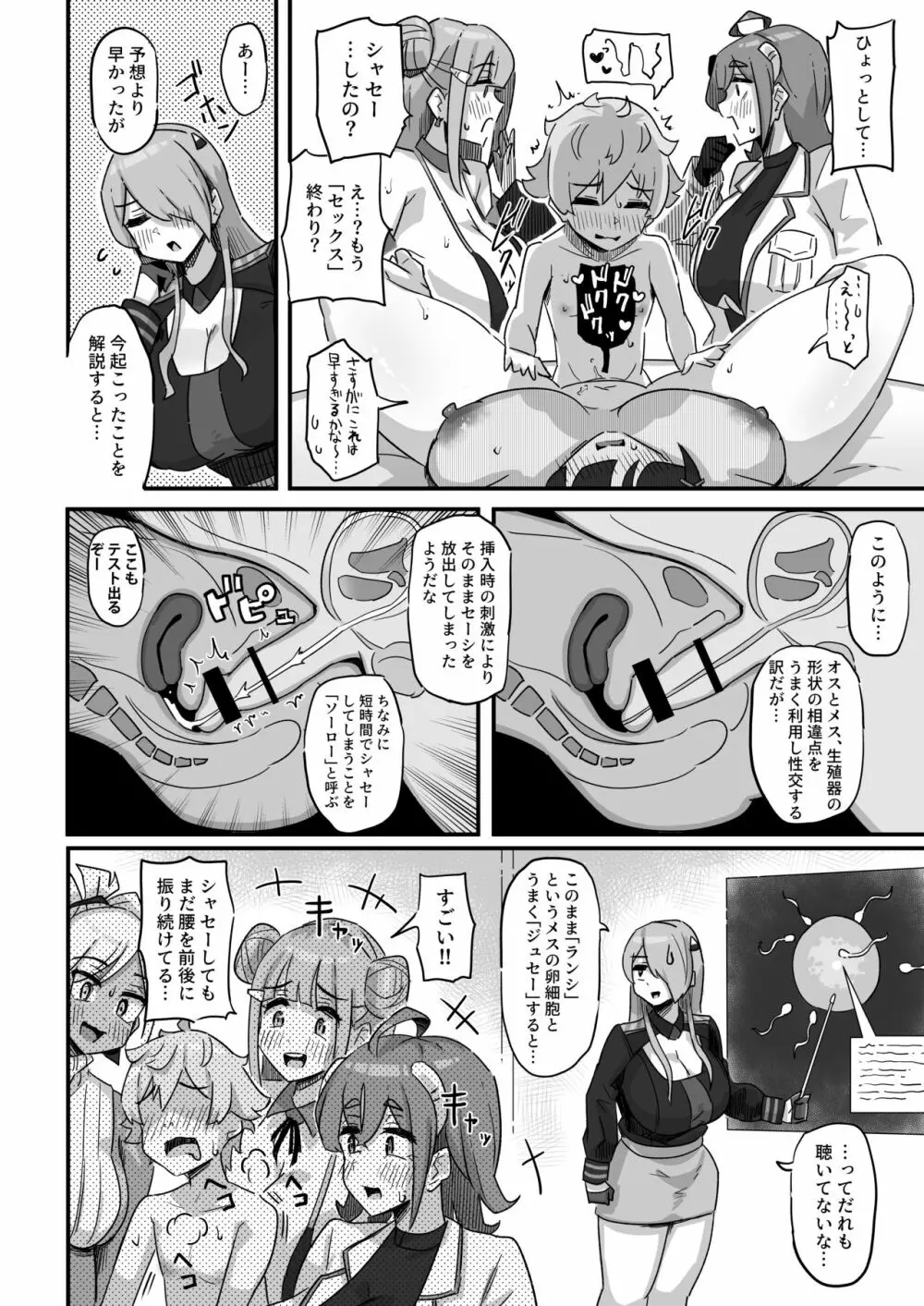 今日の授業は、地球人の繁殖活動の観察です。 Page.19