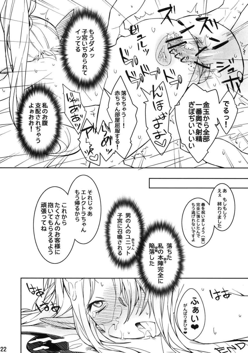 エレクトラ嬢を個室でこまらせよう! Page.21
