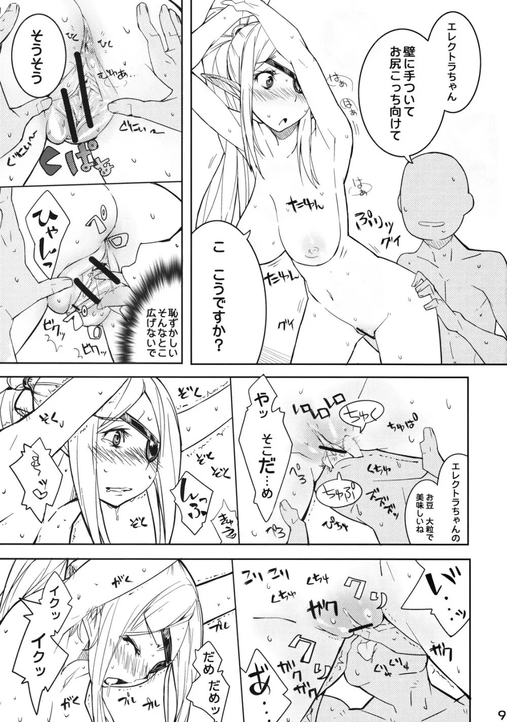 エレクトラ嬢を個室でこまらせよう! Page.8