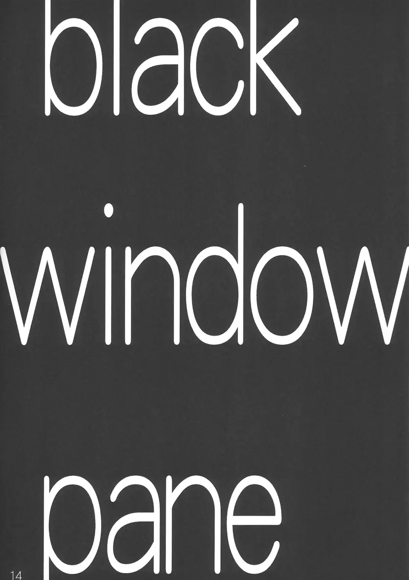 BLACK WINDOWPANE Page.13