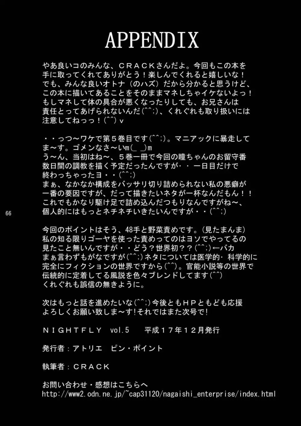 夜間飛行 vol.5 EVE of DESTRUCTION Page.65