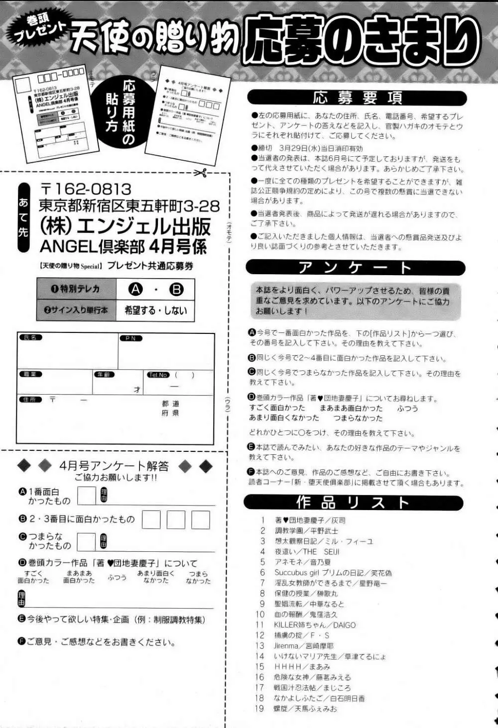 ANGEL 倶楽部 2006年4月号 Page.423