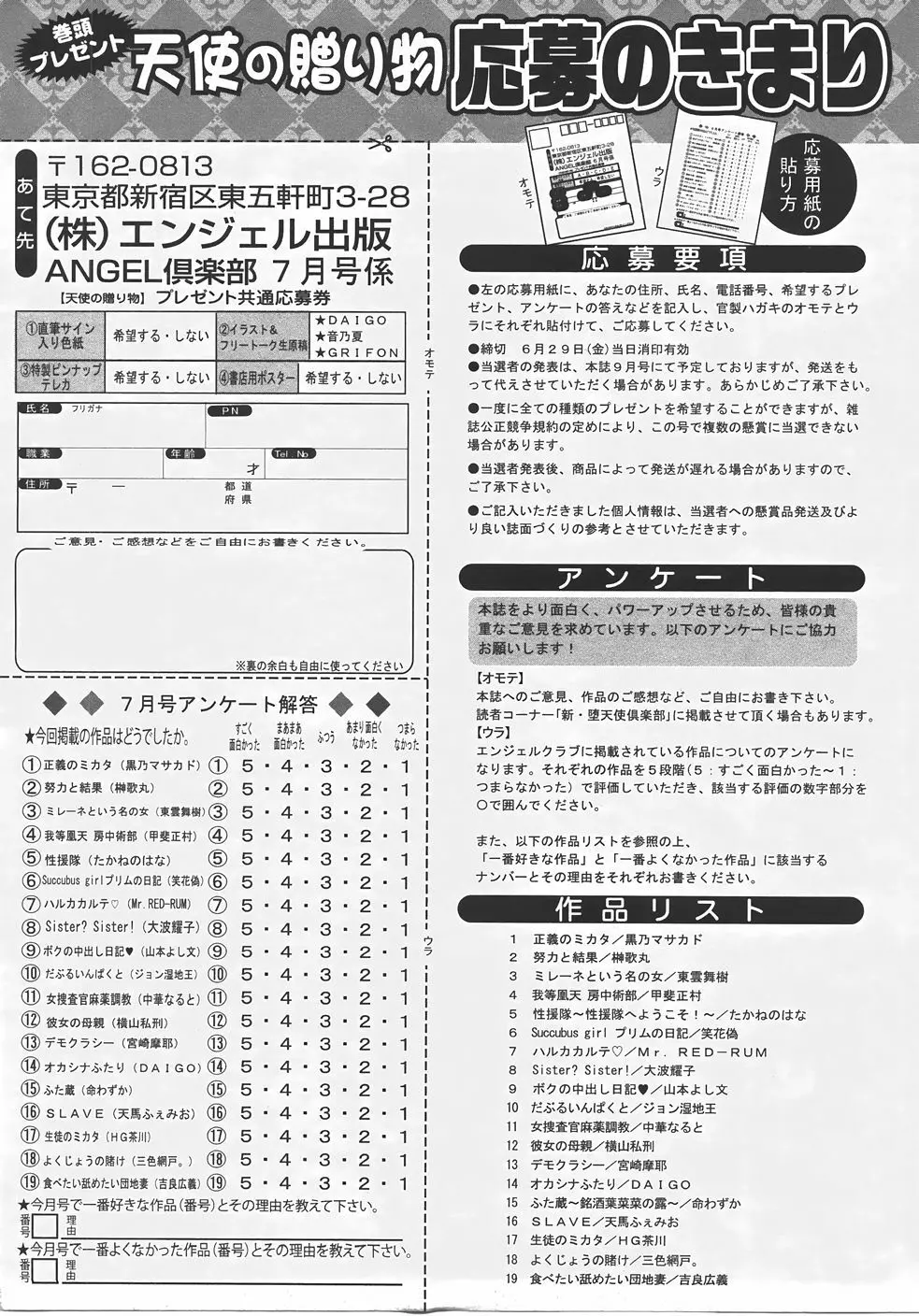 ANGEL 倶楽部 2007年7月号 Page.425