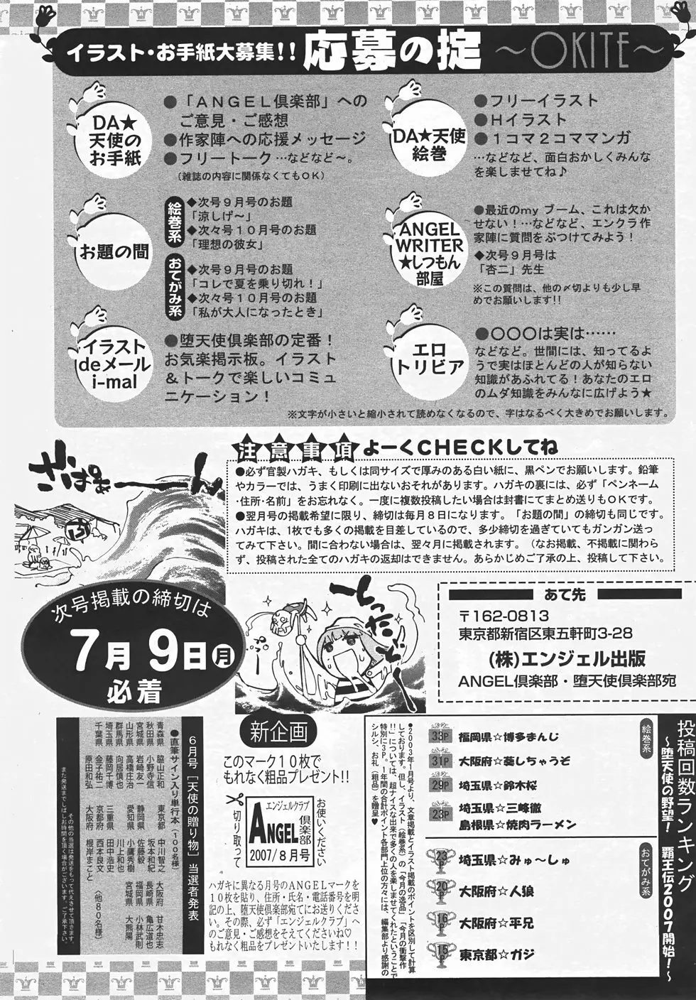 ANGEL 倶楽部 2007年8月号 Page.424