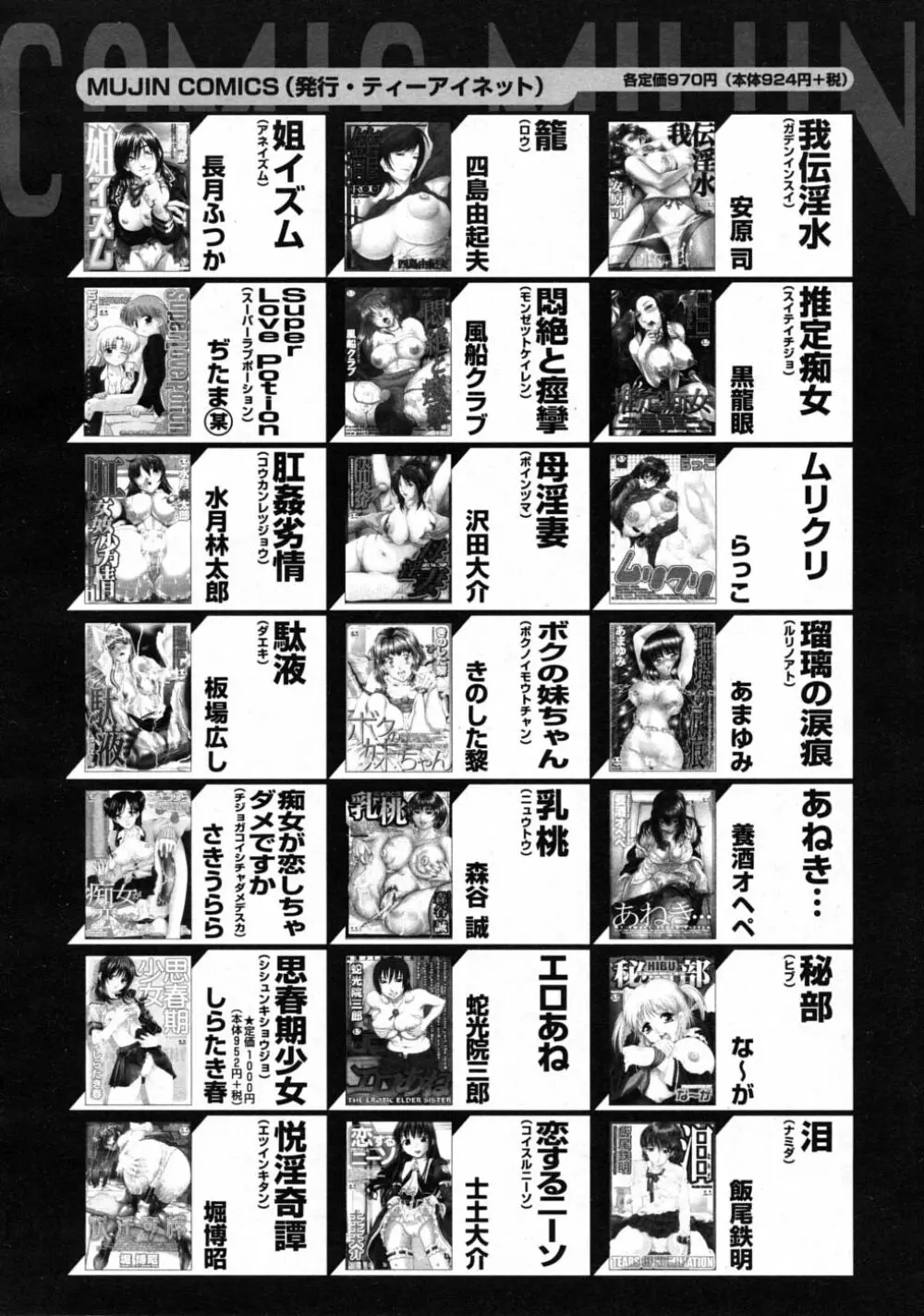 COMIC MUJIN 2008年6月号 Page.660