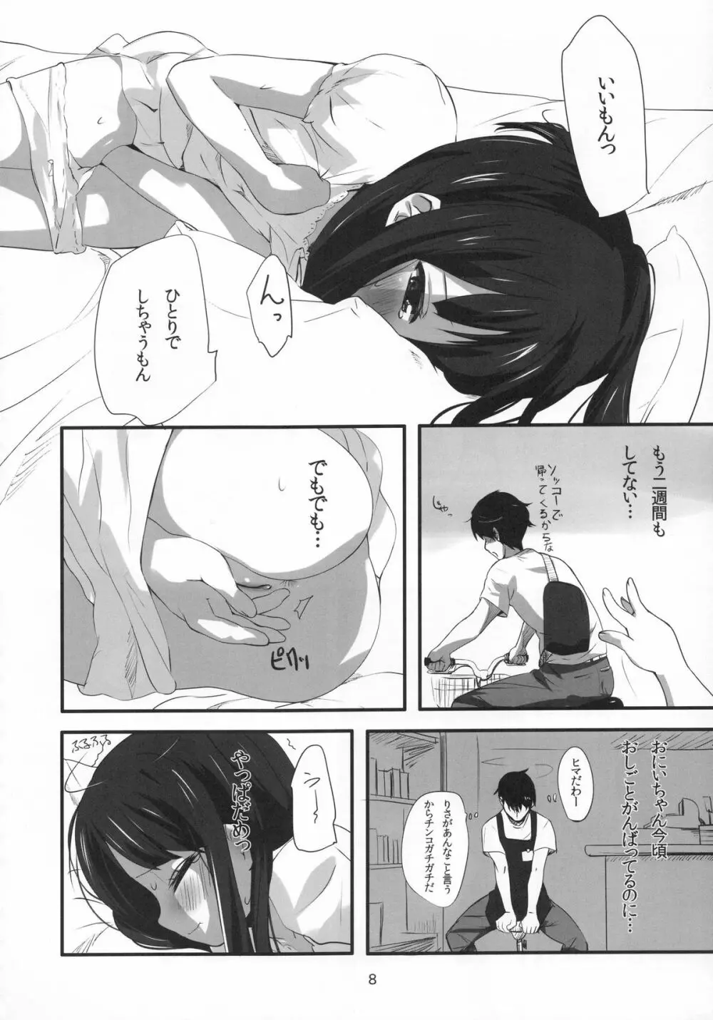 (C80) [備前式ロロップ (備前)] 妹(9)のおしりでえっちする本 Page.8