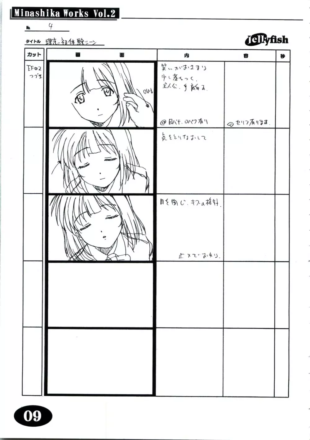 Minasika Works Vol.2 「LOVERS ～恋に落ちたら…～」絵コンテ集 Page.8