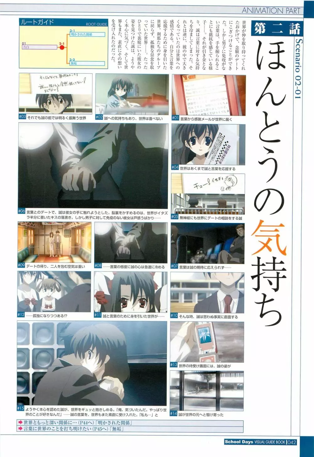 School Days ビジュアル・ガイドブック Page.44