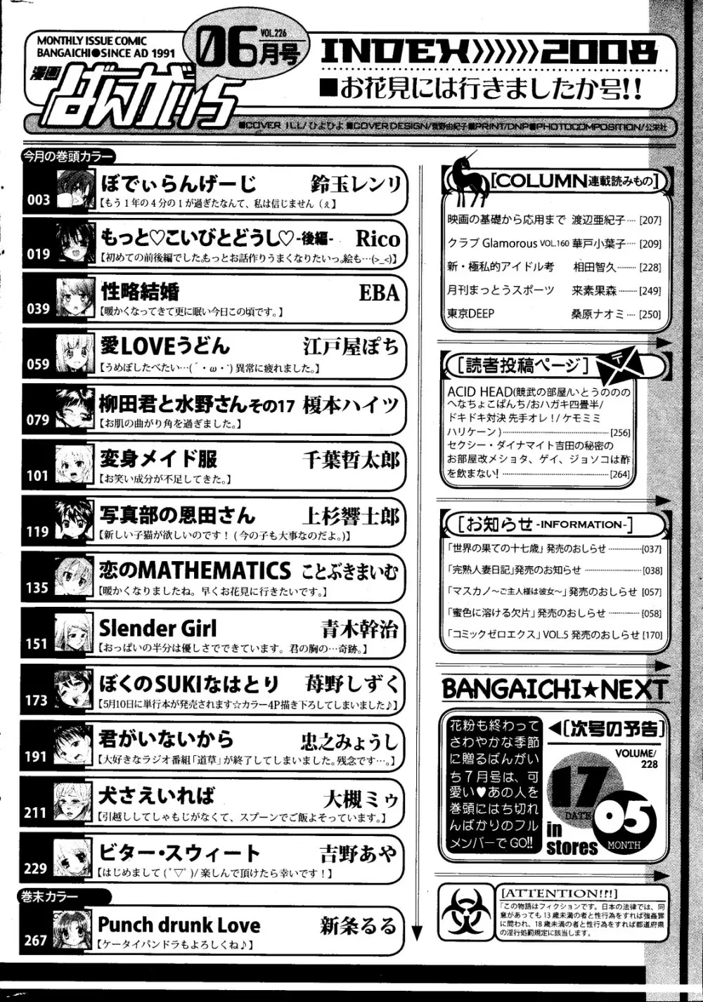 漫画ばんがいち 2008年6月号 Page.266