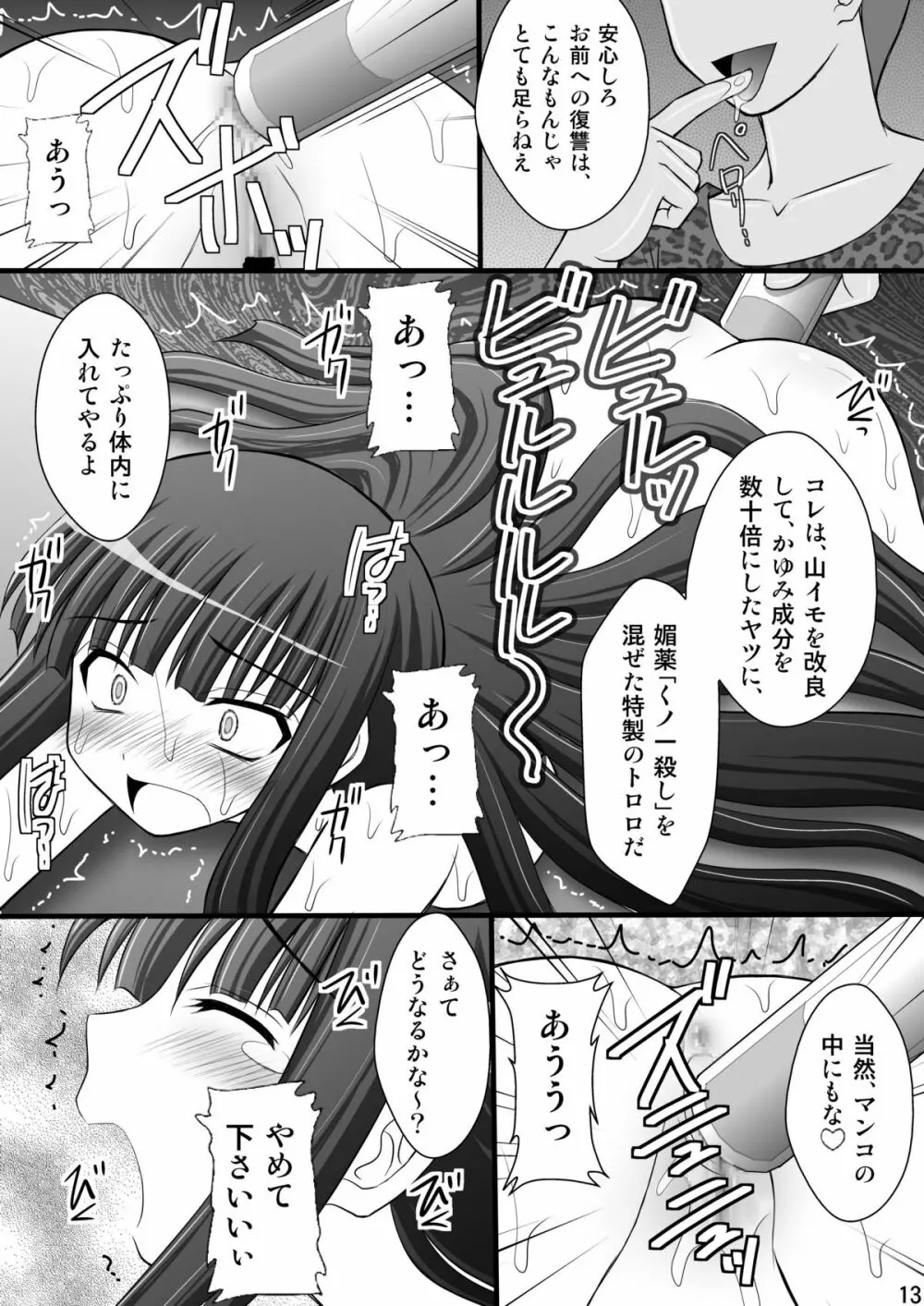 乙女くノ一悶絶拷問地獄絵巻 淫乱モード其の弐「斑鳩・柳生・雲雀編」 Page.12