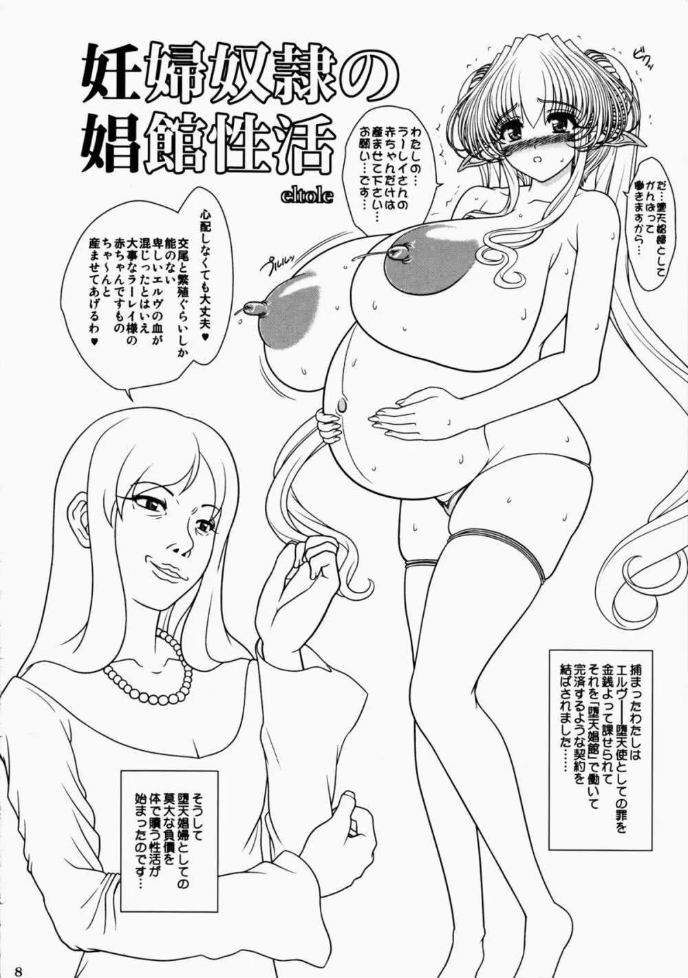 妊婦奴隷の娼館性活 Page.8