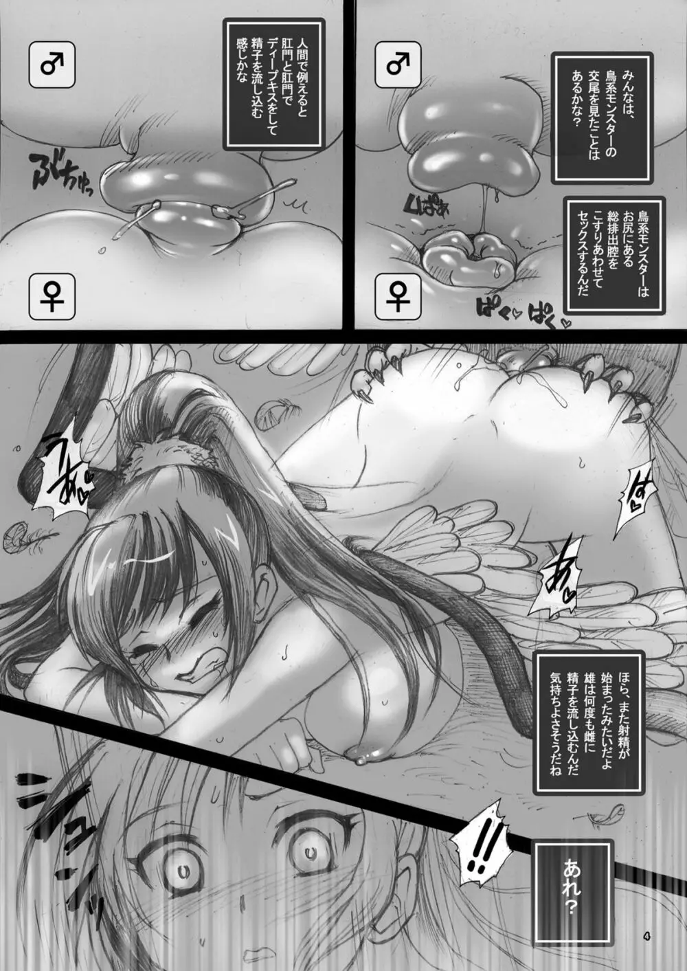 ドラ○エモンスター嬢姦 ～キメラ嬢のちゅぱちゅぱ空中輪姦ファック～ Page.3