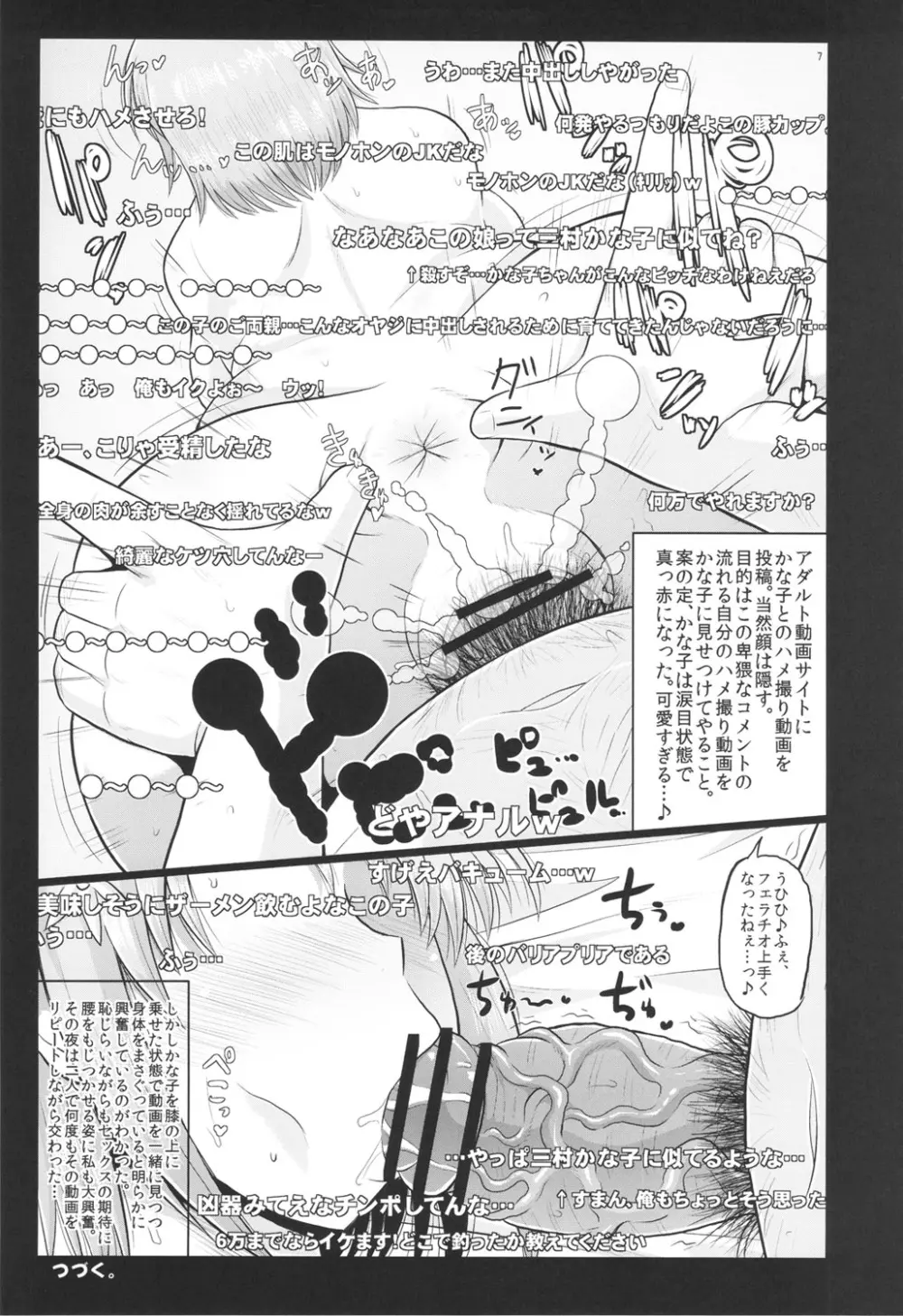 『あのキャラが繁殖欲旺盛なキモオタオヤジの精子で種付けされるシーンを見たい』という欲望によって生み出されたコピー本&ゲスト原稿総集編。 Page.6