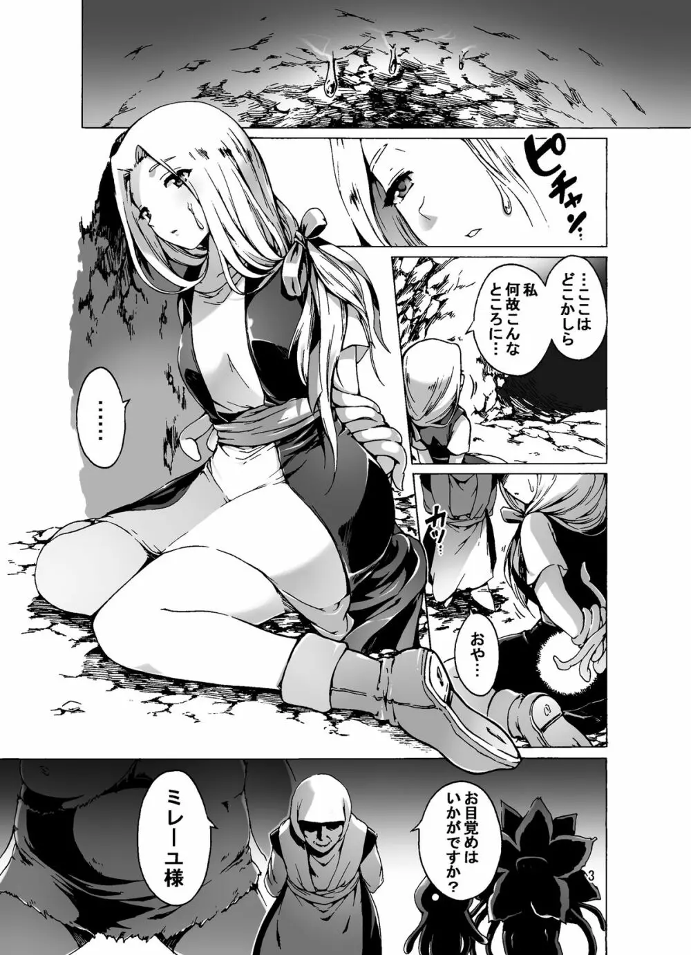 孕ませモンスターズ ～産卵苗床ミレーユ～ Page.3