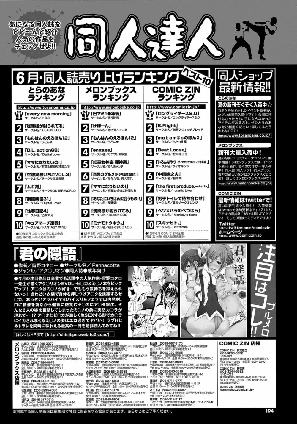 COMIC プルメロ 2012年10月号 Page.187