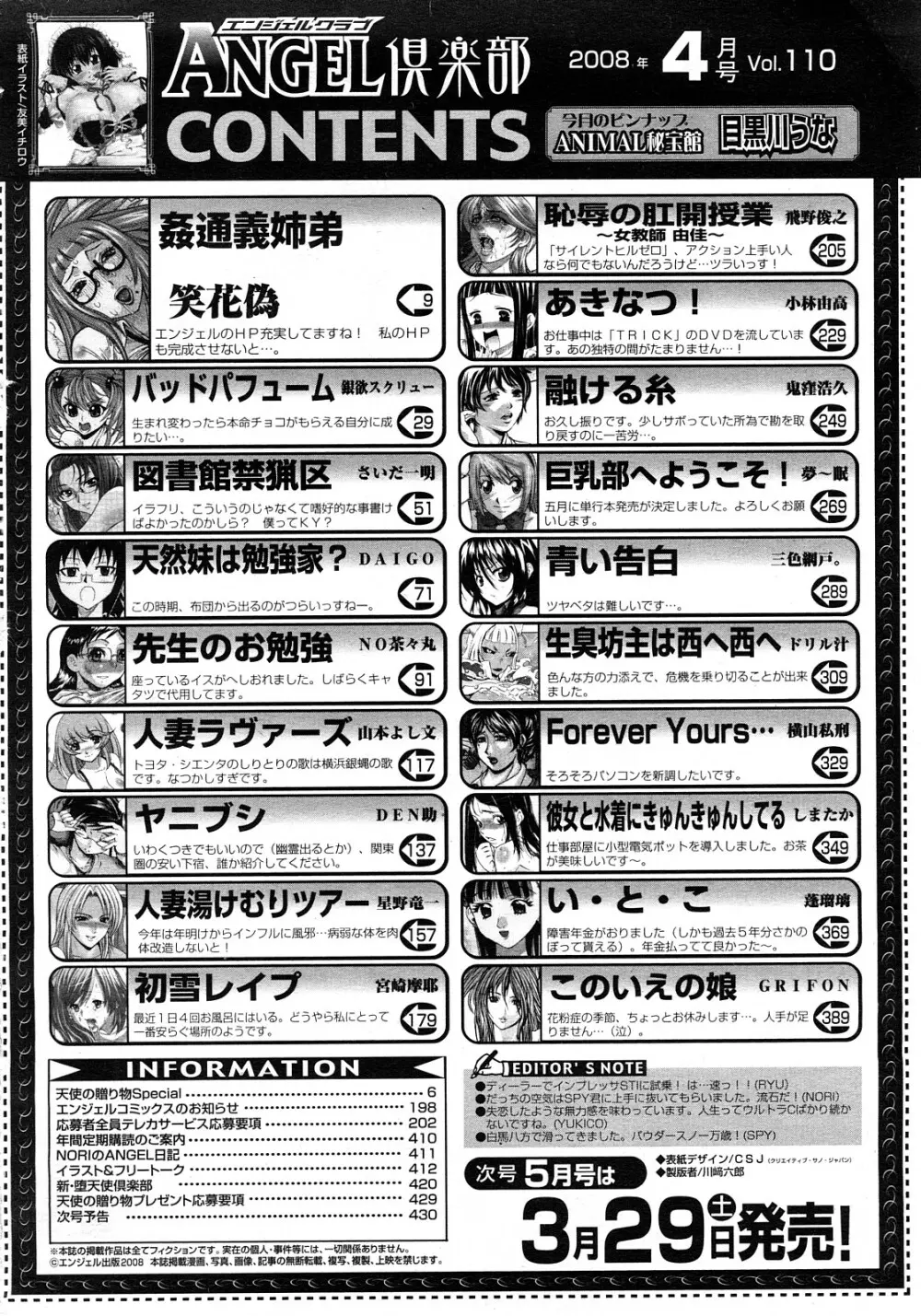 ANGEL 倶楽部 2008年4月号 Page.426