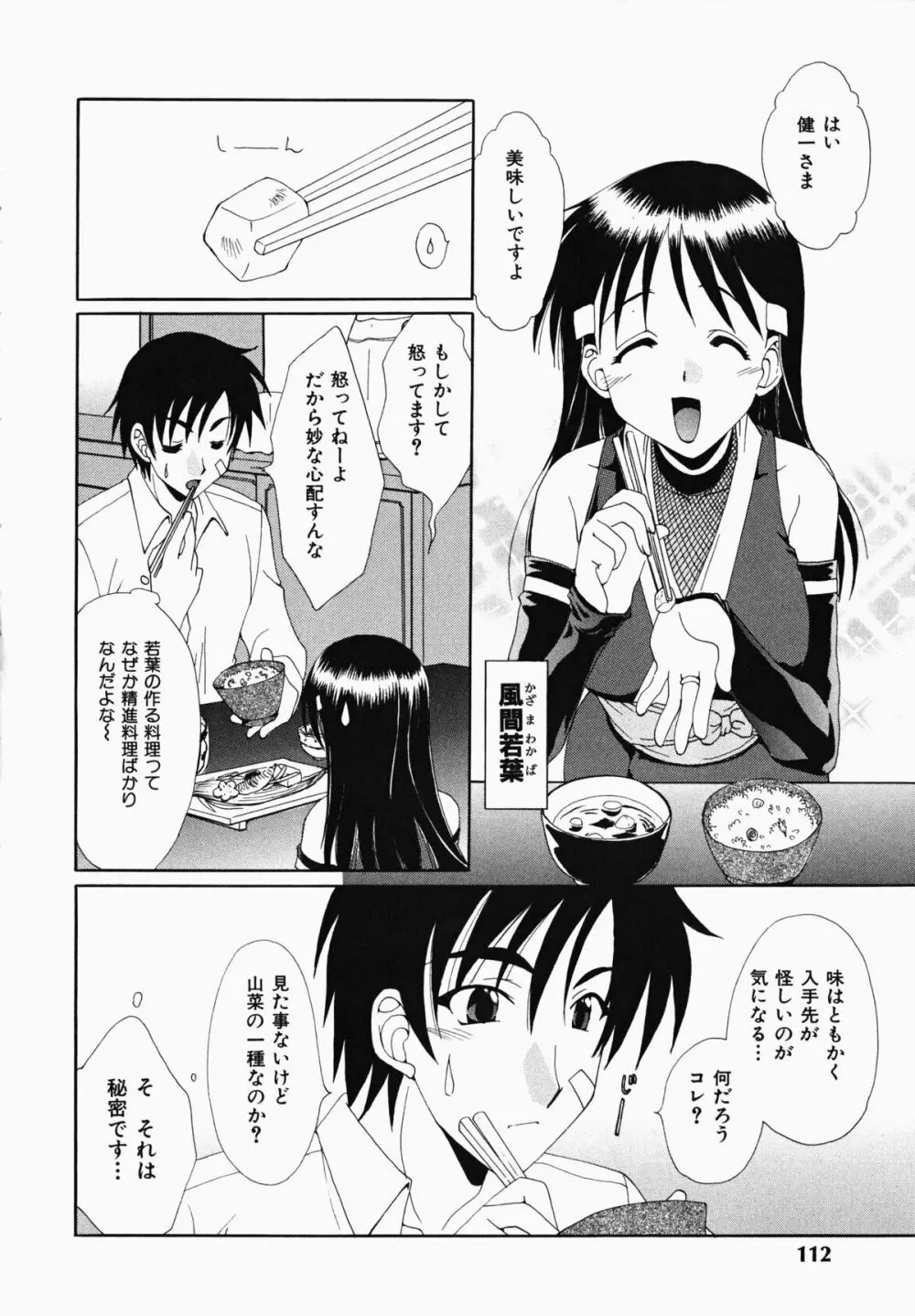 お騒がせくノ一若葉ちゃん Page.112