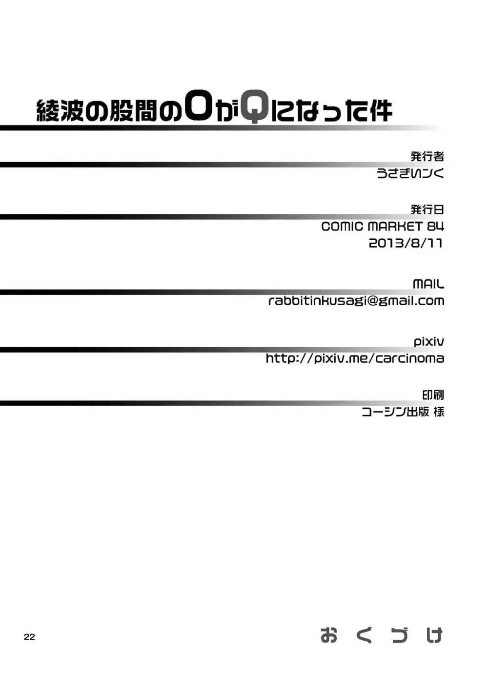 綾波の股間のOがQになった件 Page.21