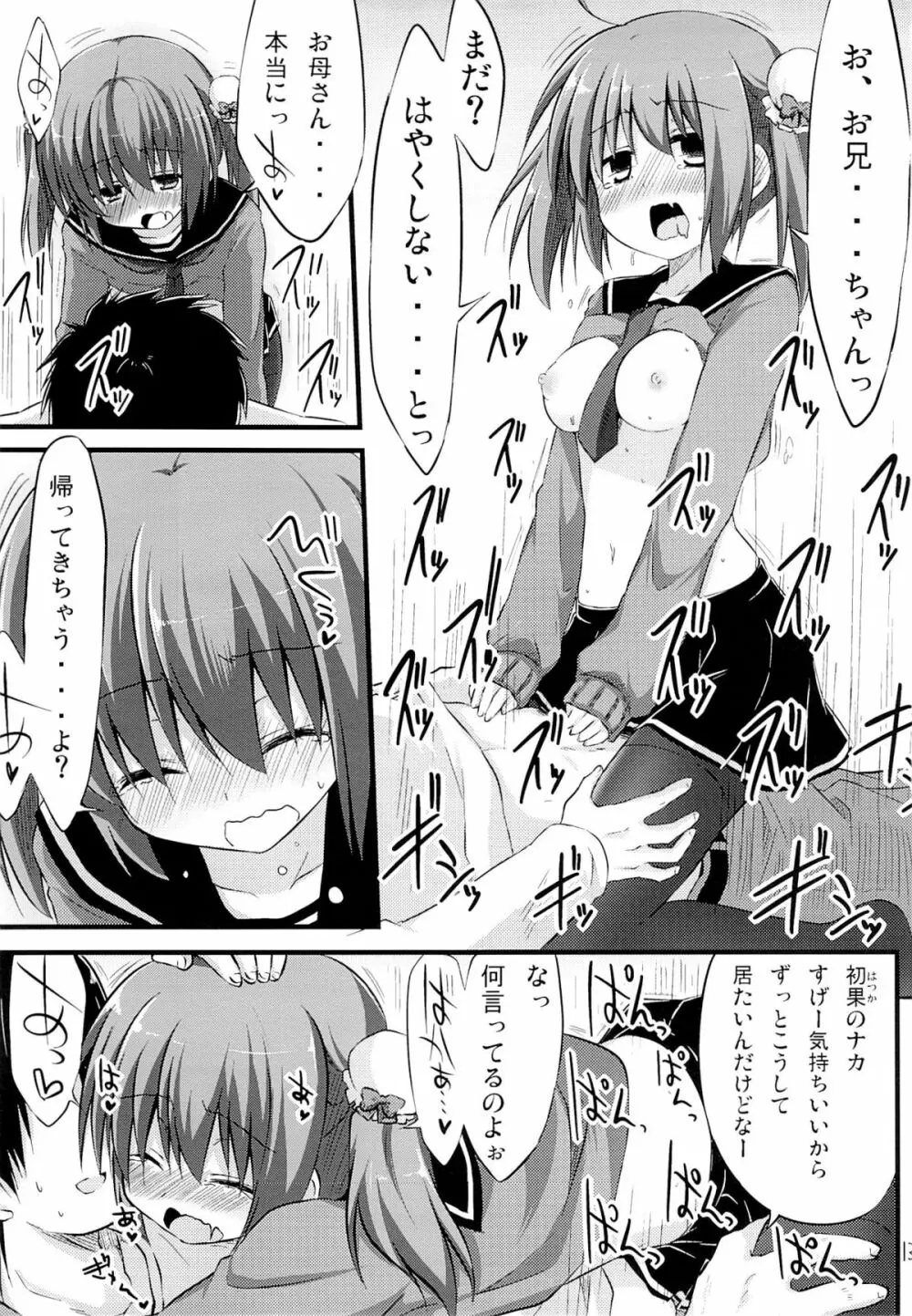 彼女とかいないので今日も妹にヤらせてと土下座します。 Page.12