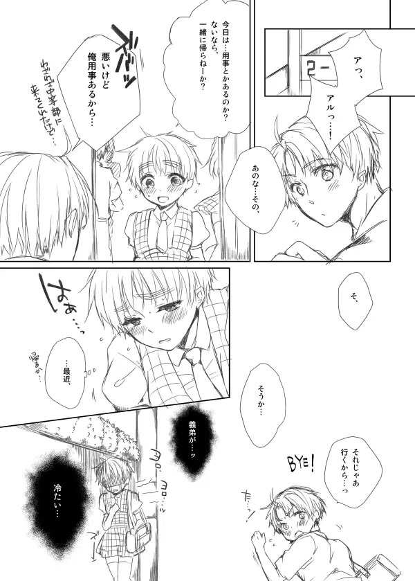 【腐・女体化注意】おねえちゃんとおふろ【米にょ英】 Page.2