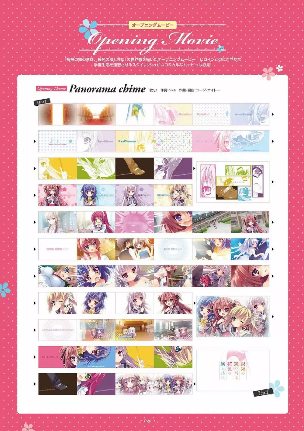 祝福の鐘の音は、桜色の風と共に ビジュアルファンブック Page.22