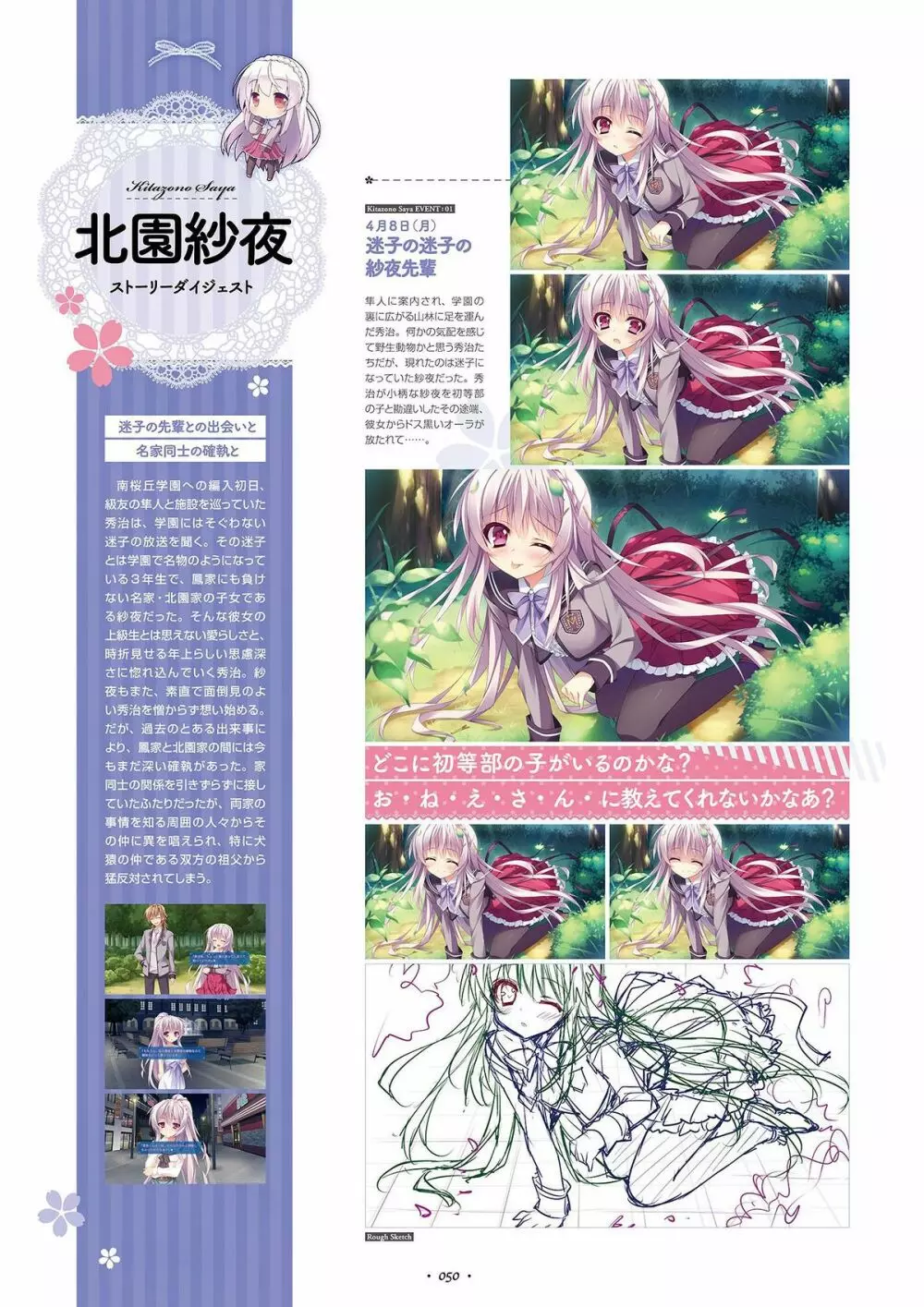 祝福の鐘の音は、桜色の風と共に ビジュアルファンブック Page.52