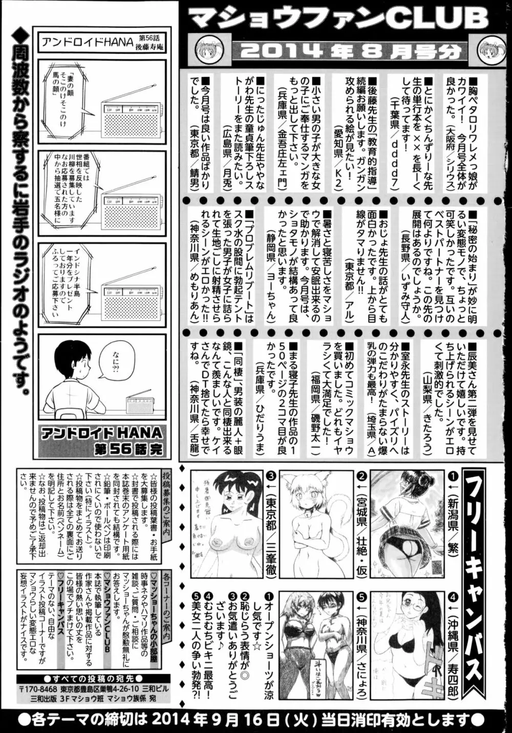 コミック・マショウ 2014年10月号 Page.255