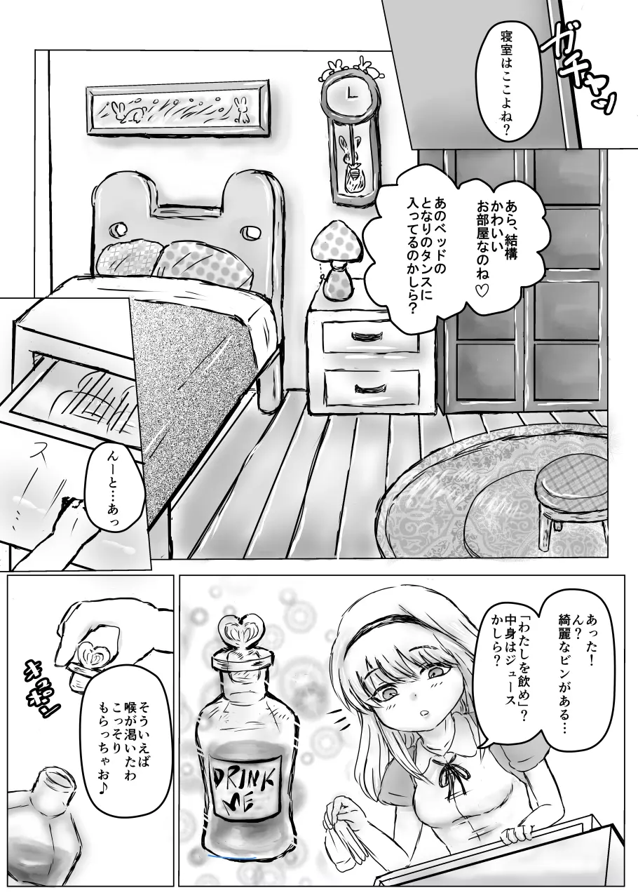 ふたなりアリスと白兎お兄さんのある昼下がりの出来事 Page.4