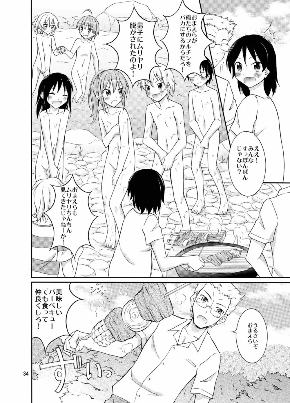 すっぽんぽんで町内会キャンプ Page.34