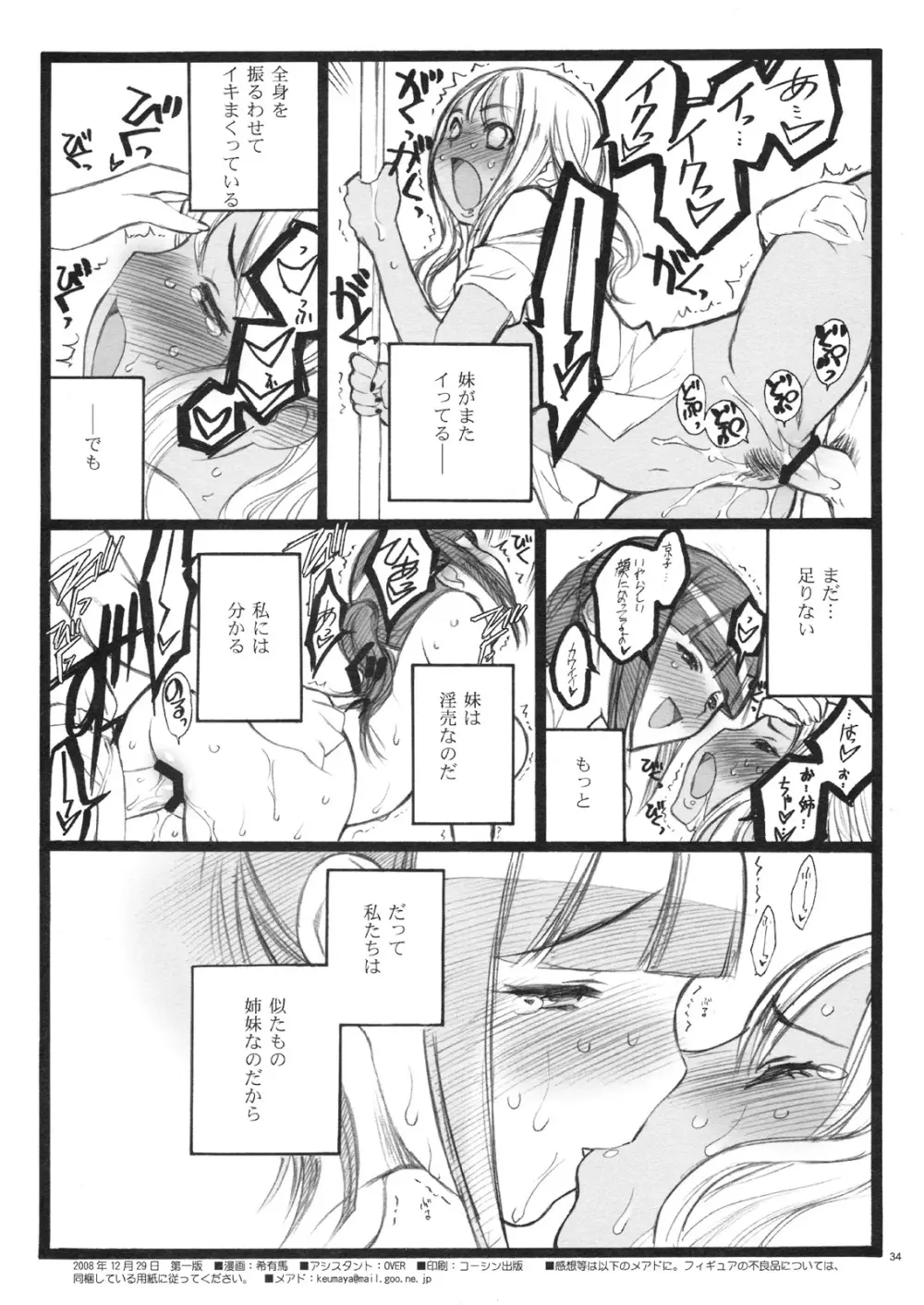 希有馬屋同人フィキュア計画 外伝 BOOK04 清香&京子18禁本 Page.33