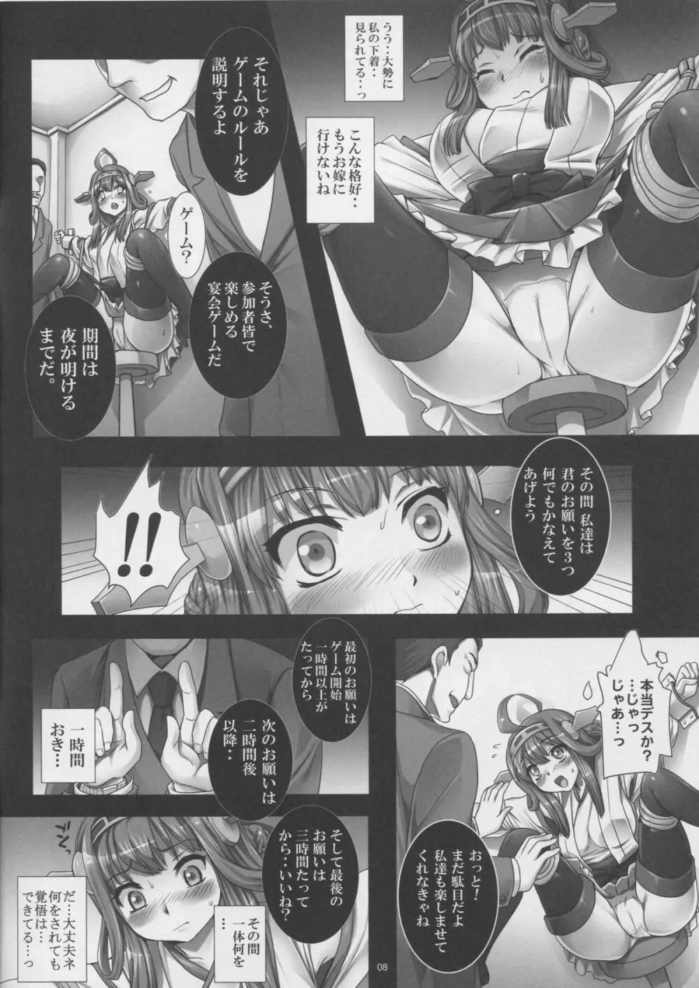 艦堕ゲーム～提督の為に身体を差し出した健気な金剛を淫乱調教して楽しむ紳士の会～ Page.7