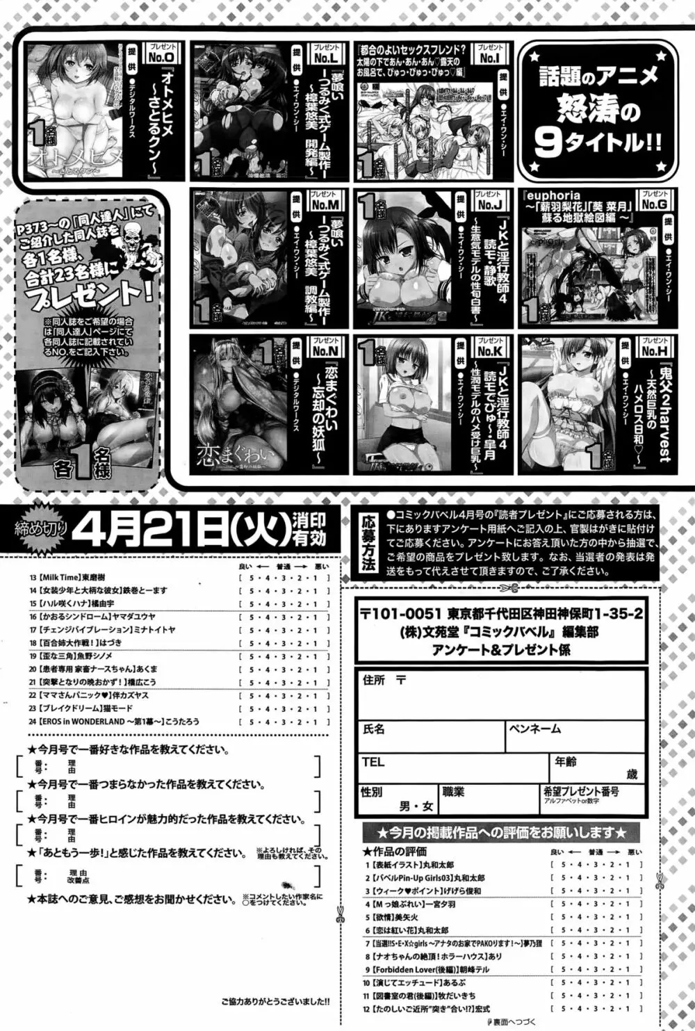 COMIC BAVEL 2015年4月号 Page.383