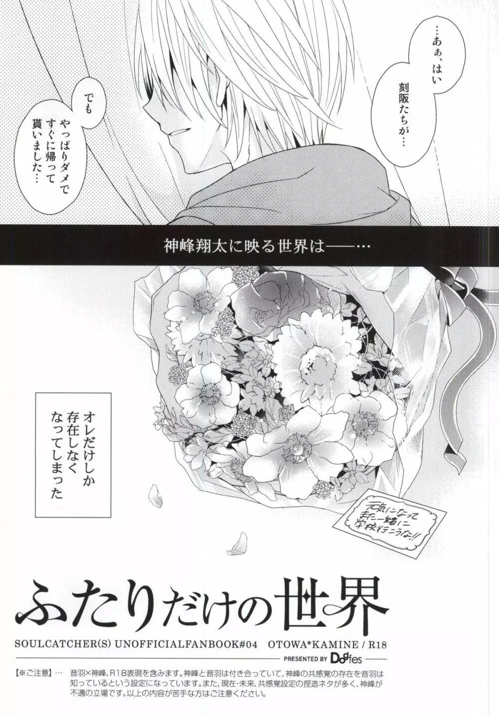 (HARUCC20) [Dogfes (sio)] ふたりだけの世界 (SOULCATCHER(腐)) Page.4