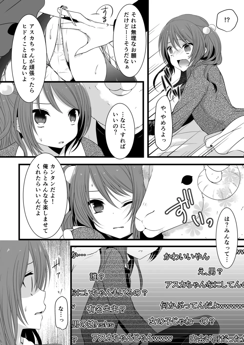 乱交男の娘兄弟丼ナマ放送 Page.7