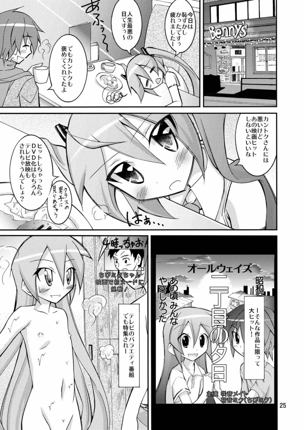 ちびミクの撮影現場ですっぽんぽん Page.24