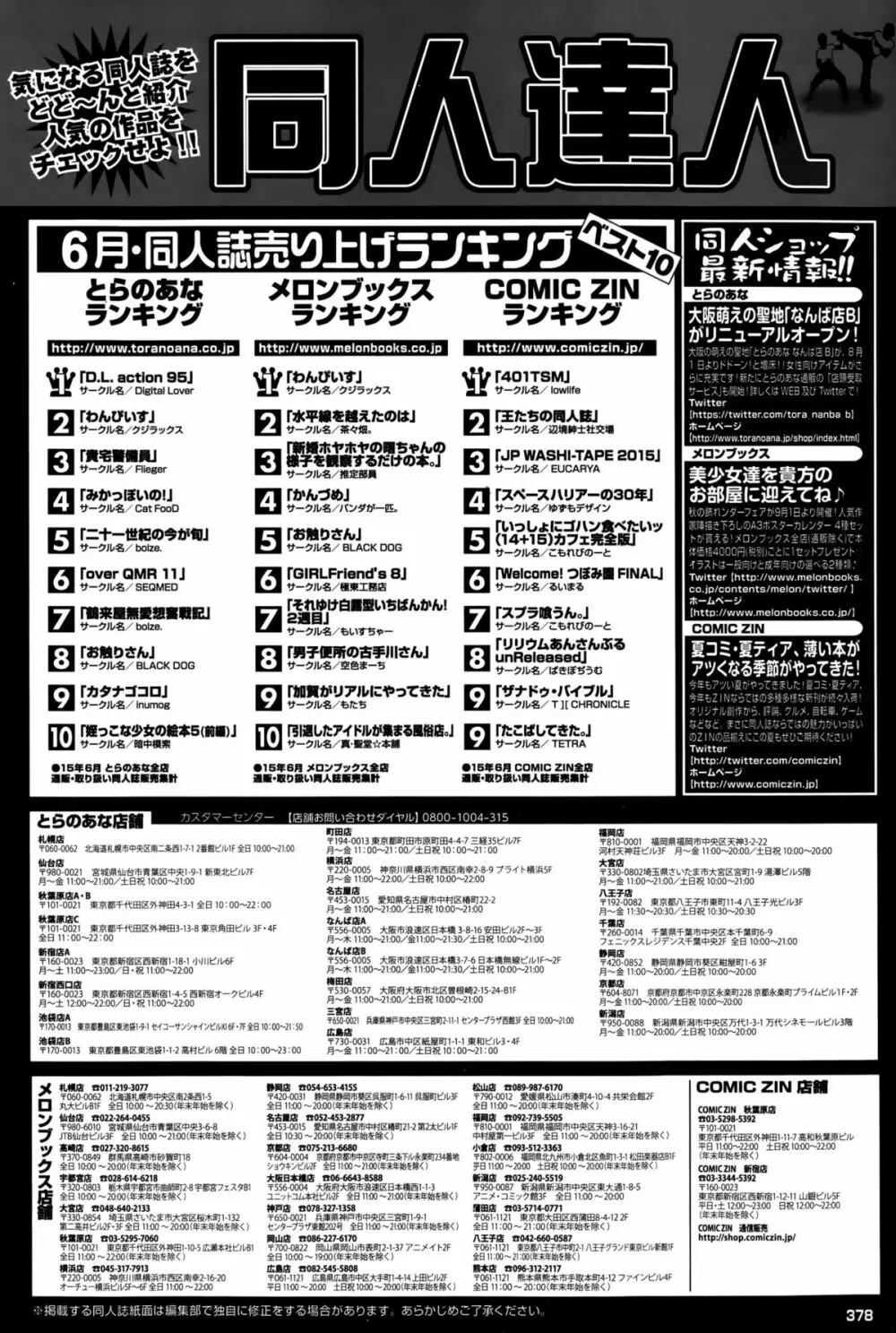 COMIC BAVEL 2015年10月号 Page.378