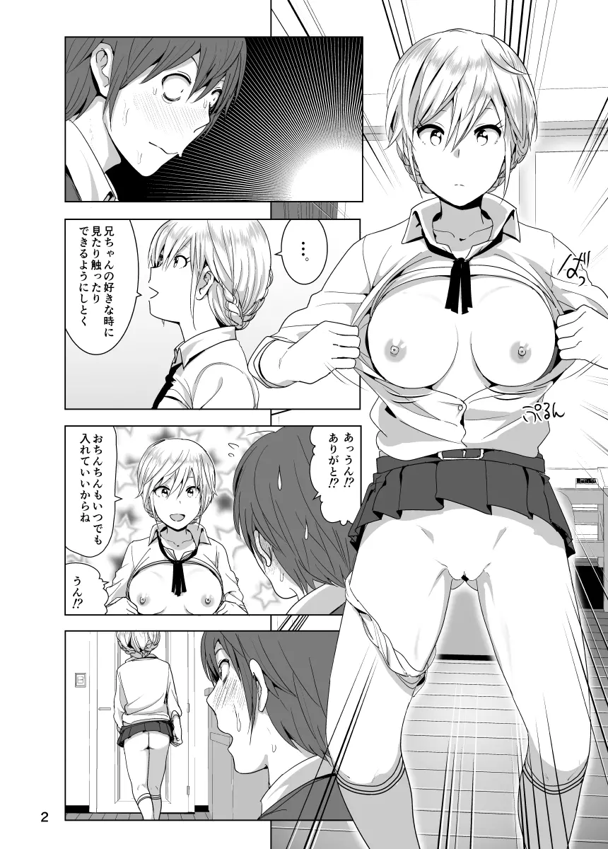 妹のおっぱいがまるだしだった話2 Page.3