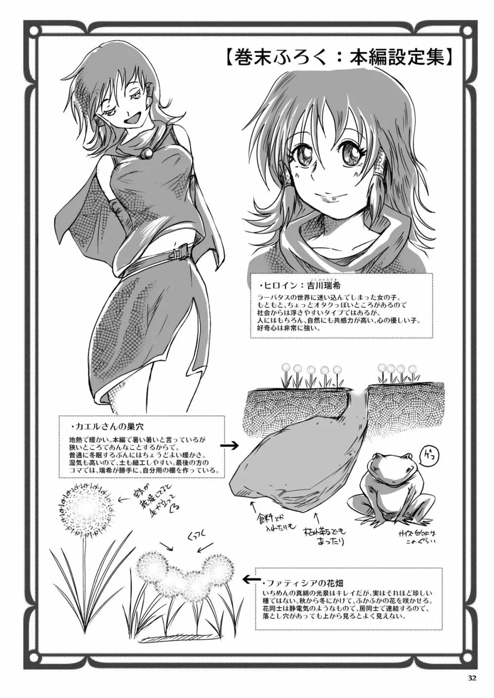 暑い巣穴で汗いっぱいの蛙姦 Page.32